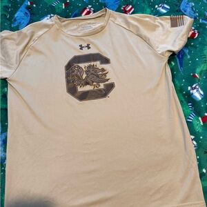 Under Armour South Carolina Gamecocks Beige Graphic Boys  Tee